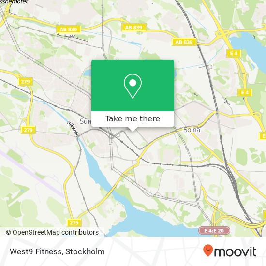 West9 Fitness map