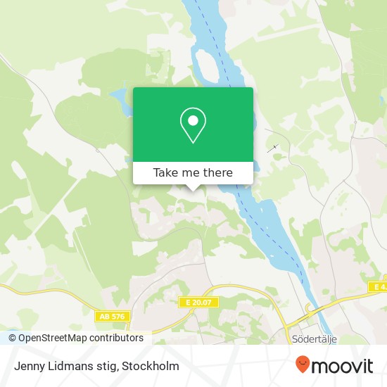 Jenny Lidmans stig map