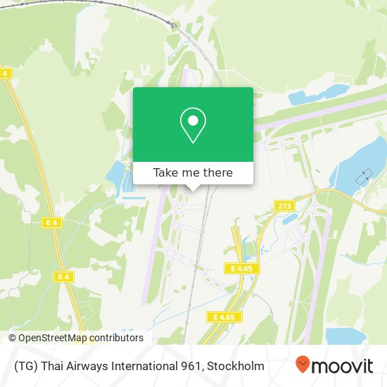 (TG) Thai Airways International 961 map