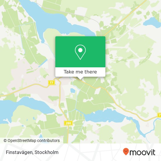 Finstavägen map