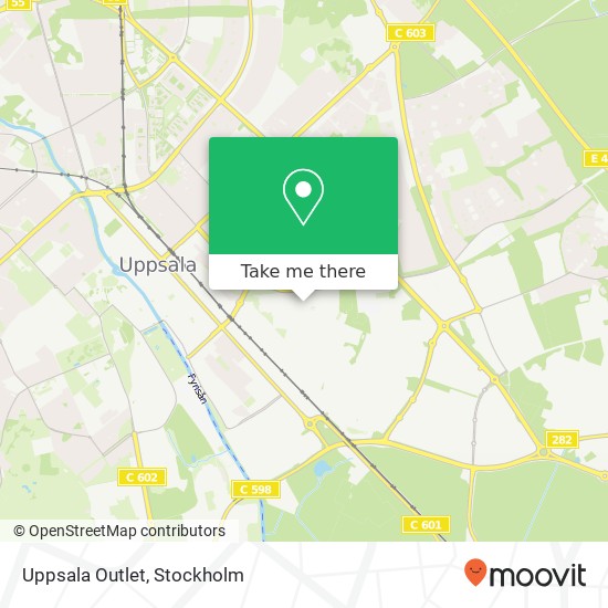 Uppsala Outlet map