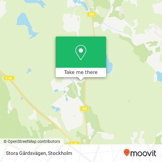 Stora Gårdsvägen map