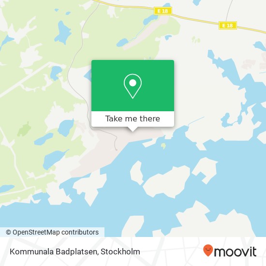 Kommunala Badplatsen map