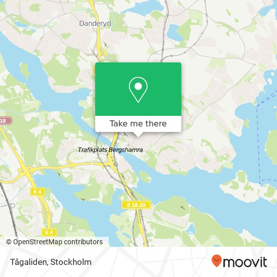 Tågaliden map