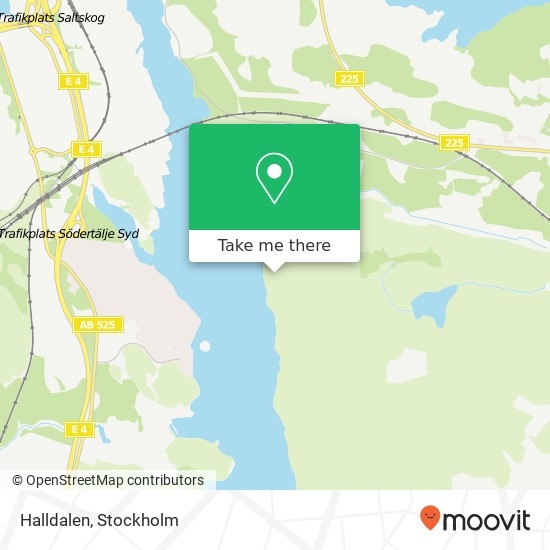 Halldalen map