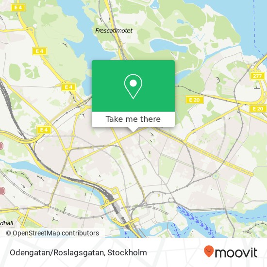 Odengatan/Roslagsgatan map