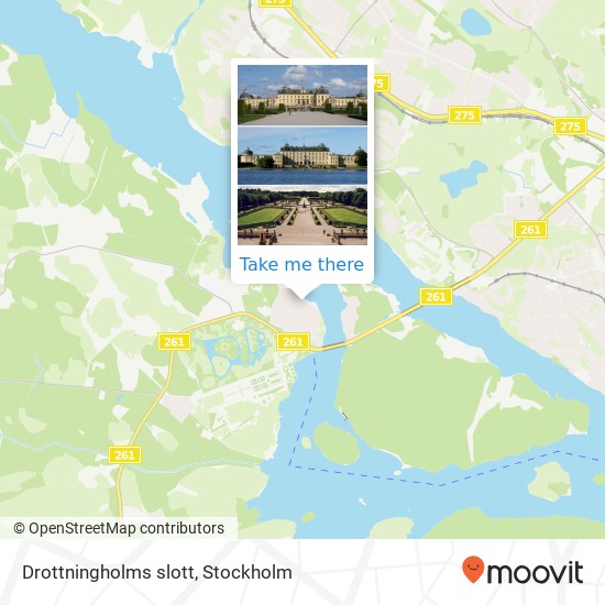 Drottningholms slott map