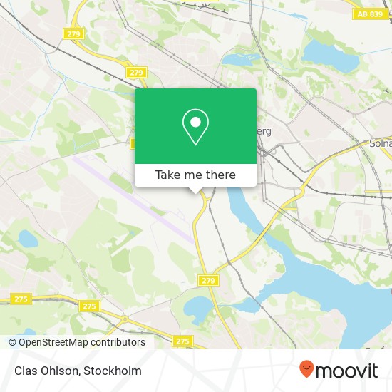 Clas Ohlson map