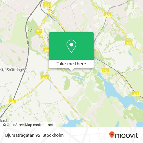 Bjursätragatan 92 map