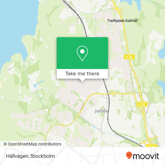 Hällvägen map