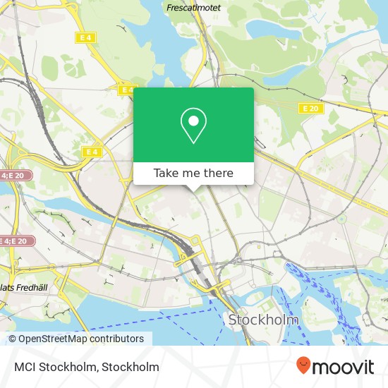 MCI Stockholm map