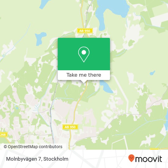 Molnbyvägen 7 map