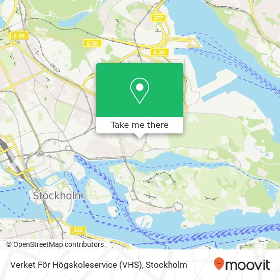 Verket För Högskoleservice (VHS) map