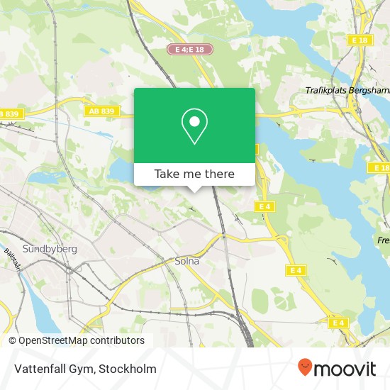 Vattenfall Gym map