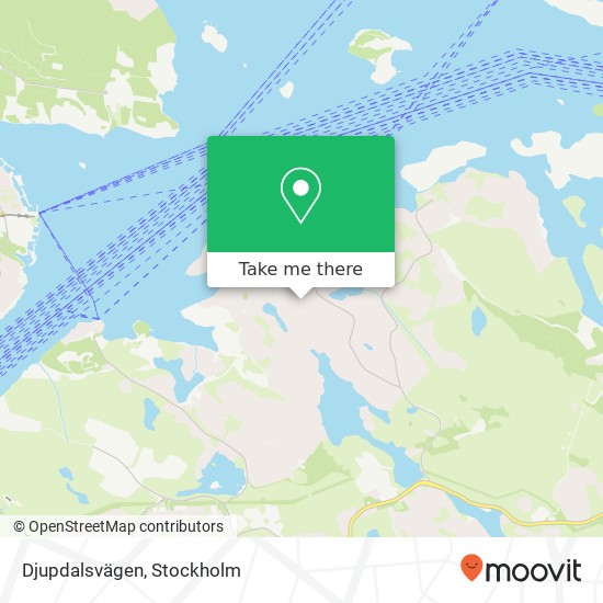 Djupdalsvägen map