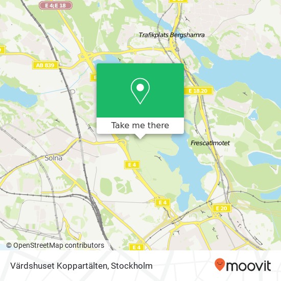 Värdshuset Koppartälten map