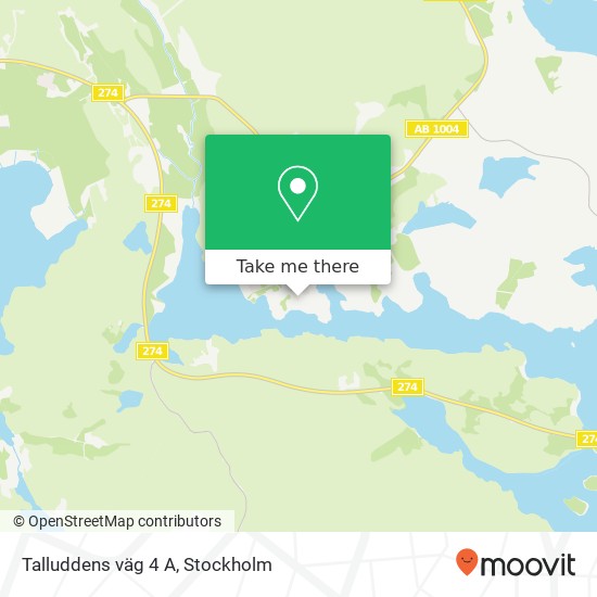 Talluddens väg 4 A map