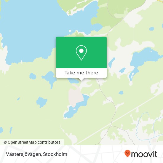 Västersjövägen map