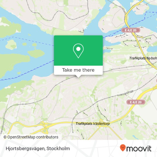 Hjortsbergsvägen map