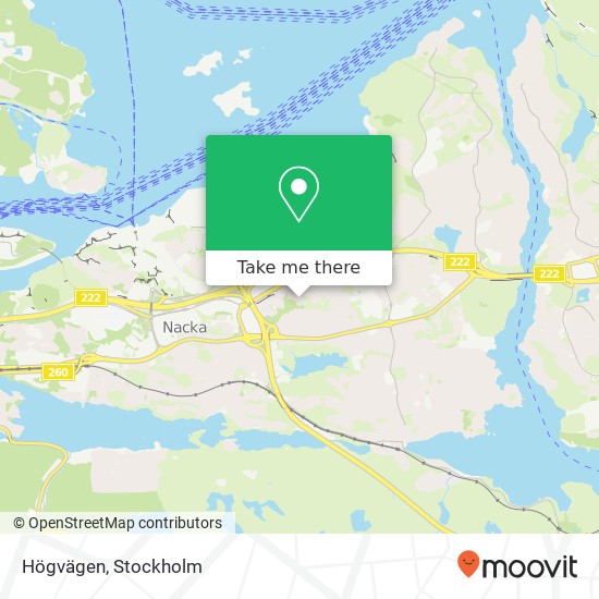 Högvägen map