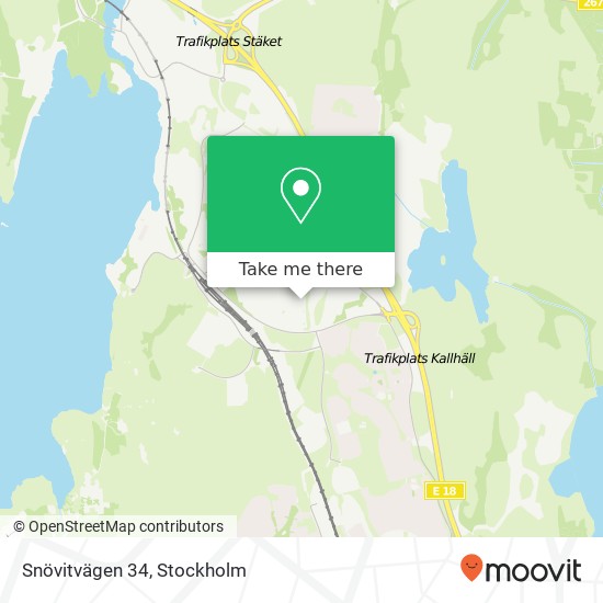 Snövitvägen 34 map