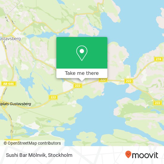 Sushi Bar Mölnvik map