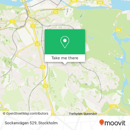 Sockenvägen 529 map