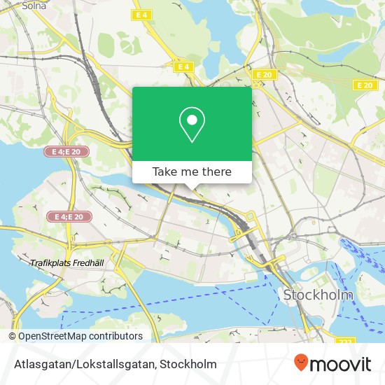 Atlasgatan/Lokstallsgatan map