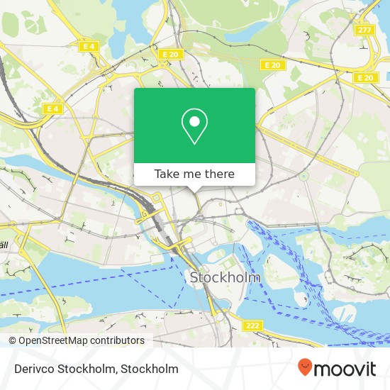 Derivco Stockholm map