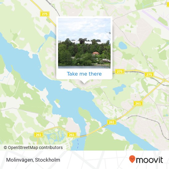 Molinvägen map