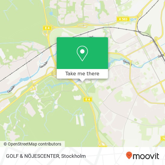 GOLF & NÖJESCENTER map