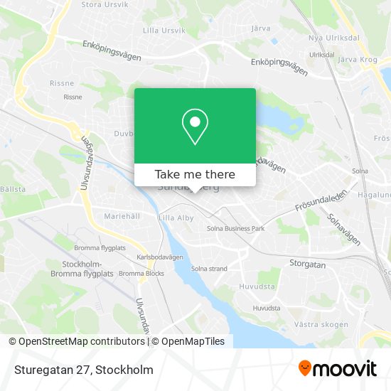 Sturegatan 27 map