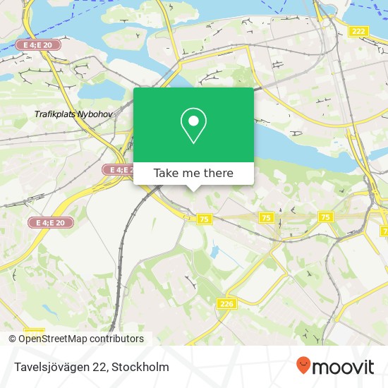 Tavelsjövägen 22 map