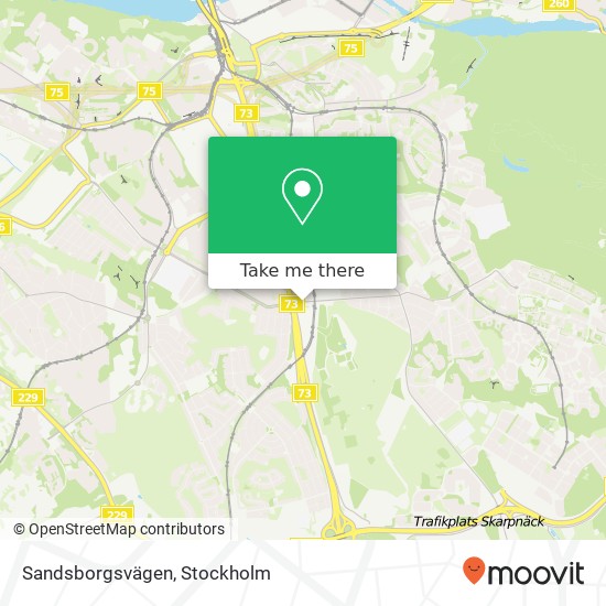 Sandsborgsvägen map