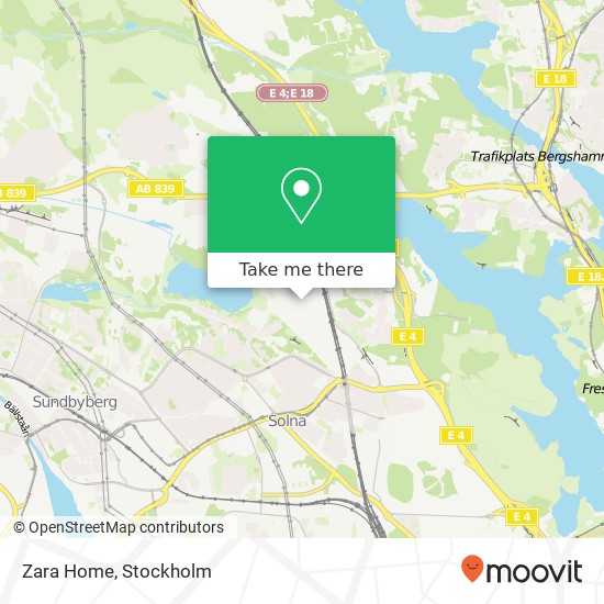 Zara Home map