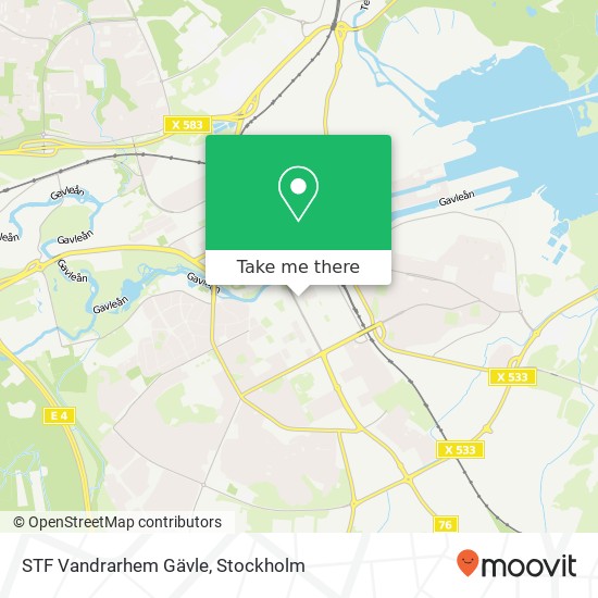 STF Vandrarhem Gävle map