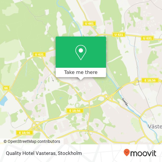 Quality Hotel Vasteras map