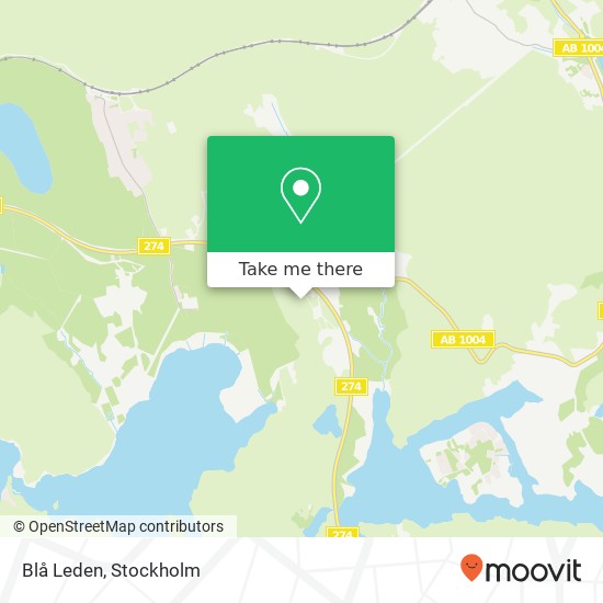 Blå Leden map