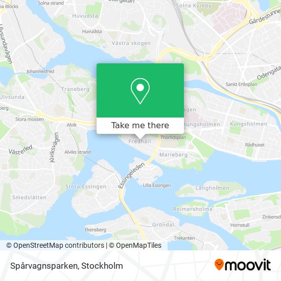 Spårvagnsparken map