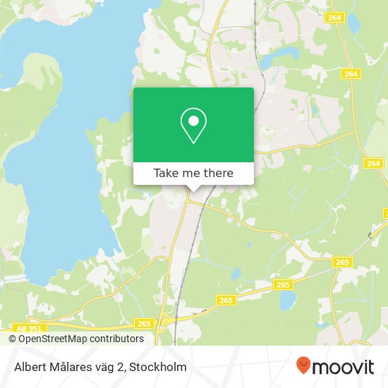 Albert Målares väg 2 map