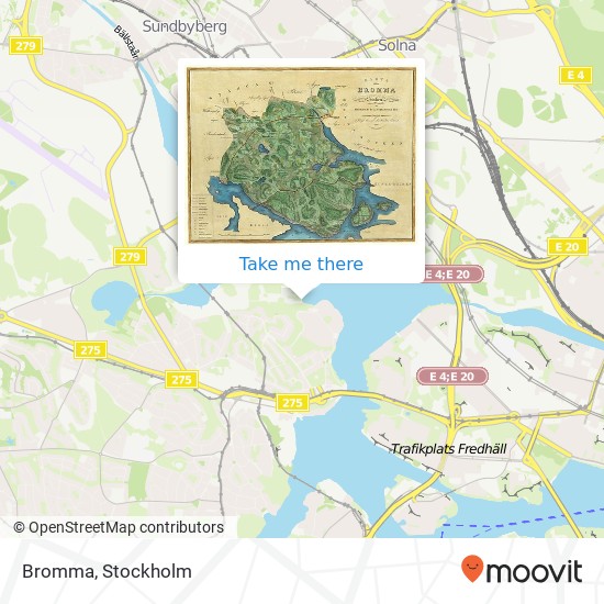 Bromma map