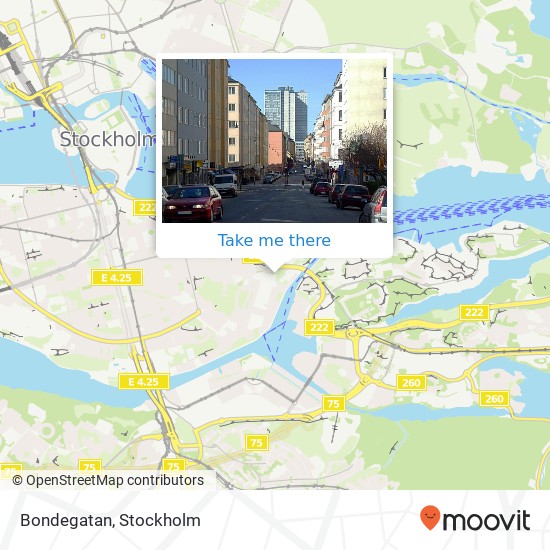 Bondegatan map