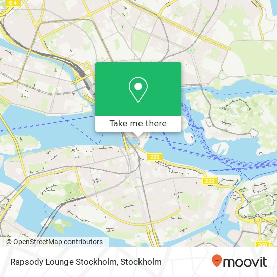 Rapsody Lounge Stockholm map