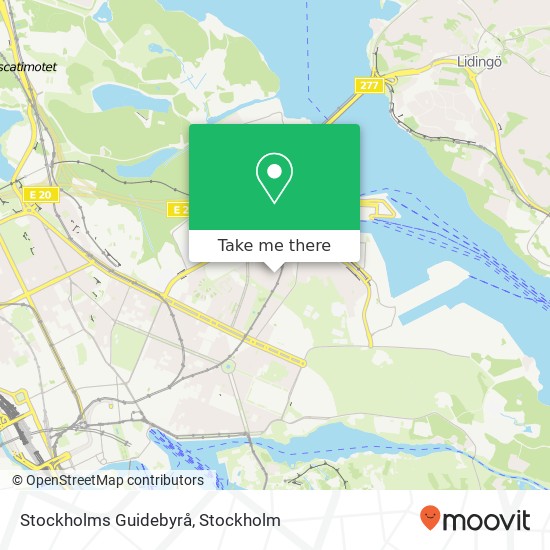 Stockholms Guidebyrå map