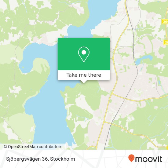 Sjöbergsvägen 36 map