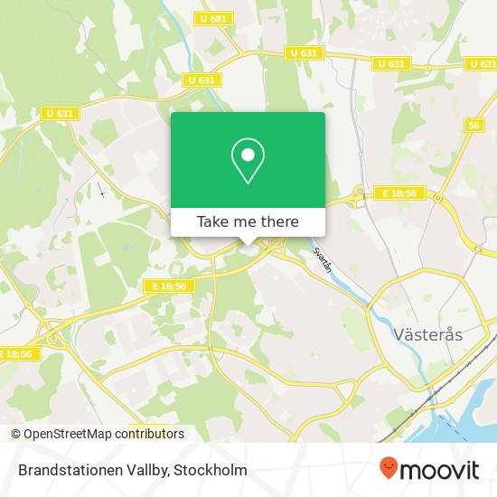 Brandstationen Vallby map