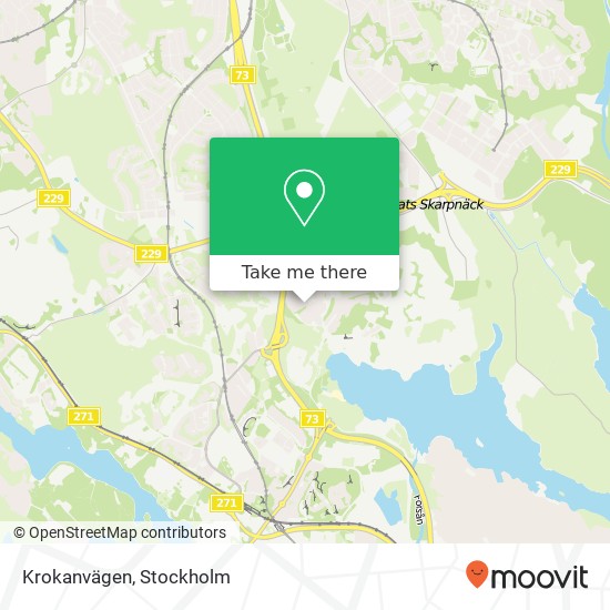 Krokanvägen map