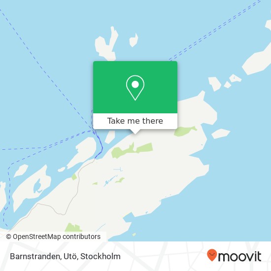 Barnstranden, Utö map