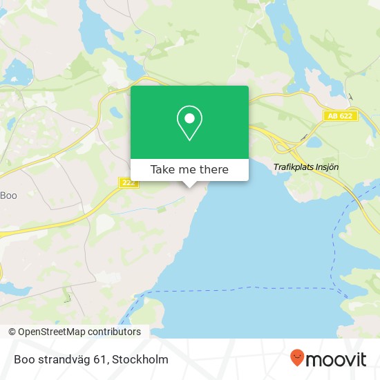 Boo strandväg 61 map