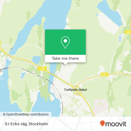 S:t Eriks väg map